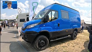 Iveco Daily 4x4 RV expedition vehicle Offroad Camper Van by Behl Mobile walkaround  interior V1383 [upl. by Schroder818]