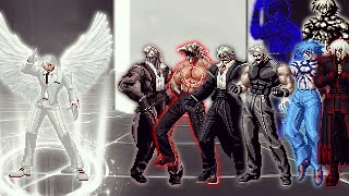 KOF Mugen Real Ghost QS Vs Bosses Orochi Rugal Team  1 Vs 8 [upl. by Leasi]