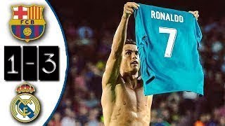 Barcelona vs Real Madrid 13 Goles Resumen  Highlights SuperCopa España  IDA 2017 [upl. by Hilary]