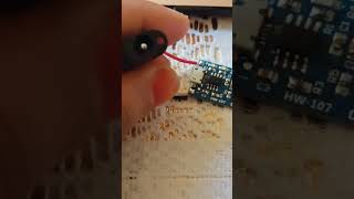 Lithium battery 18650 charging PCB Soldering a 35mm DC jack to tp4056 [upl. by Stalk]