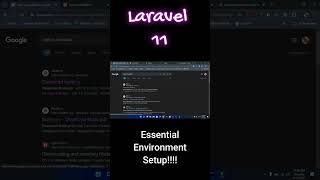 Laravel 11 Essential Environment Setup [upl. by Ahsemrac697]