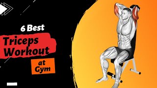 6 Best Triceps Workout at Gym I Workout Teachers triceps [upl. by Aikar]