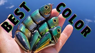 Best Swimbait Colors My favorite lure spray chrome color for everything lurefishing luremaking [upl. by Ginni36]