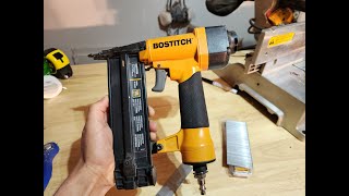 Bostitch 16 Gauge Finish Nail Gun Tool Basics SB1664FN [upl. by Ecydnarb]