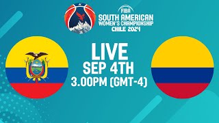 Ecuador v Colombia  Full Basketball Game  FIBA South American Womens Championship 2024 [upl. by Chere]