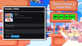 How To Create a Game Pass In Roblox 2024  Full EASY Guide [upl. by Ihcur]