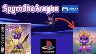 Spyro the dragon PS1 Gameplay Game ePSXe PS1 🎮 Part 1 [upl. by Duwe]