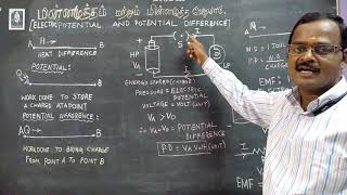 ELECTRIC POTENTIAL  POTENTIAL DIFFERENCE ampEMF IN TAMIL [upl. by Yenahs]