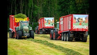 3 x Pöttinger Jumbo 7210  3 x Fendt 900 Vario  Ensilage dHerbe XXL [upl. by Yaakov]