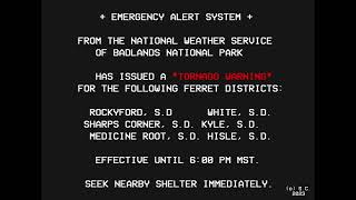 Black Footed Ferret Tornado Warning  EAS Scenario Concept [upl. by Donahoe703]