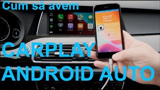 Interfață care aduce Carplay si Android auto pe ecranul original BMW AUDI MERCEDES PORSCHE VW SKODA [upl. by Anirdna]