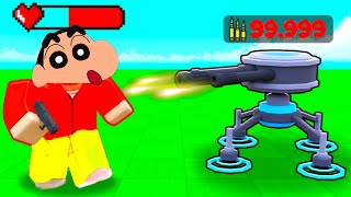 City Defense Tycoon Roblox with SHINCHAN and CHOP  NOOB vs PRO vs HACKER [upl. by Eissej498]