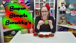 How to Crochet Super Simple Scrubbys for Christmas [upl. by Ban]