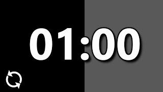 ⏰ Every 60 Seconds Timer  Repeating 1 Hour  Bell Alert  No Music  Study Aid Intervals [upl. by Akinam]