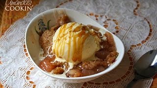 Crockpot Apple Cobbler Recipe [upl. by Aloisia164]