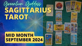 SAGITTARIUS TAROT quotSTANDING IN YOUR POWERquot MID MONTH SEPTEMBER 2024 [upl. by Arehahs590]