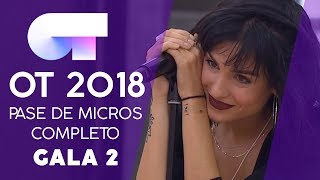 PRIMER PASE DE MICROS 29 SEP Gala 2  OT 2018 [upl. by Aitetel]