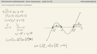 Nierówności wielomianowe  kurs rozszerzony [upl. by Acsirp]