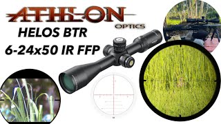 กล้องติดปืน ATHLON OPTICS รุ่นHELOS BTR 624x50 APLR2 FFP IR MOA athlonoptics [upl. by Goat]