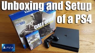 Sony PlayStation 4 Complete Unboxing and Setup For Beginners [upl. by Atiuqahs]