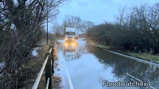 Trucks vs slash lane flood 01 [upl. by Osnofledi]