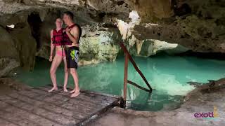 Nado con Tortugas en Akumal  Cenote Jaguar [upl. by Ambur]