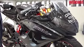 2016 Auto Expo TVS Akula 310 walkaround with Arun Siddarth [upl. by Cirda]