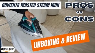 Rowenta Pro Master Steam Iron Review amp Unboxing in under 2 minutes  Amazoncom [upl. by Nylirehc637]