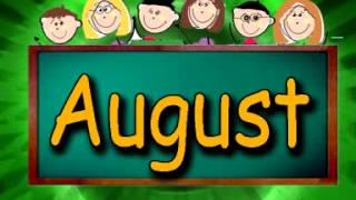 Months Of The Year Song With spelling [upl. by Azaleah]