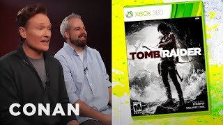 Conan OBrien Reviews quotTomb Raiderquot  Clueless Gamer  CONAN on TBS [upl. by Januisz733]