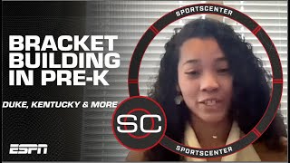 PreK teacher using BRACKET BUILDING as a way to creatively teach 📚 🏀  SportsCenter [upl. by Eilsil]