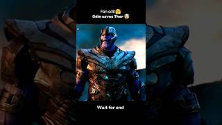 Odin saves Thor  Odin vs Thanos shorts marvel avengers thanos odin thor [upl. by Malamut]