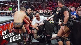 Craziest locker roomclearing clashes WWE Top 10 June 24 2019 [upl. by Docilla]