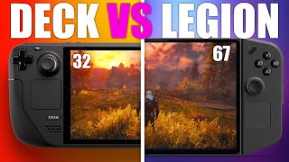 Legion Go vs Steam Deck Performance Test [upl. by Yruoc2]