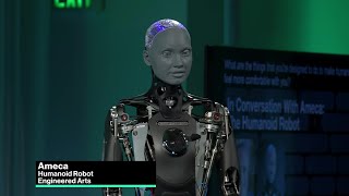 EA’s Ameca the AI Powered Robot Discusses the Future [upl. by Chung]