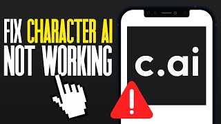 How To Fix Character AI App Not Working 2024 [upl. by Ellehcor]