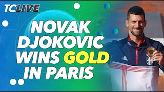 Novak Djokovic Defeats Carlos Alcaraz To Win Gold At The Paris Olympics  Tennis Channel Live [upl. by Leanatan]