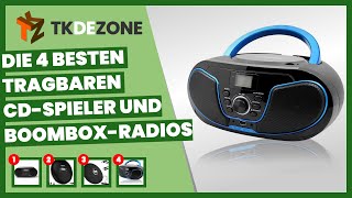 Die 4 besten tragbaren cdspieler und boomboxradios [upl. by Folsom820]