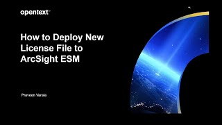 How to Deploy New License File to ArcSight ESM [upl. by Lesly136]