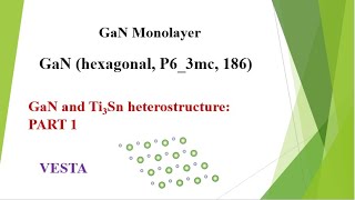 GaN Monolayer using VESTA PART1 [upl. by Efron]