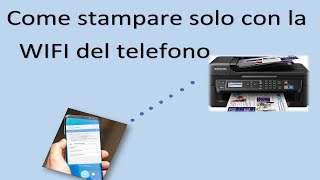 Come stampare in WI FI con il telefonoEpson WF3520 [upl. by Narot]