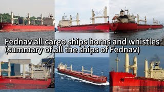 Fednav all cargo ships horns and whistles synthetic [upl. by Brightman]