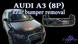 Audi A3 8P rear bumper removal  Tutorial [upl. by Fannie]