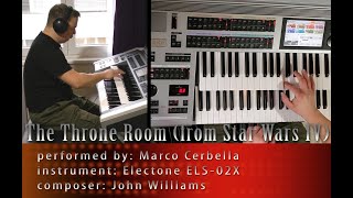 The Throne Room Star Wars  perf by Marco Cerbella  J Williams Electone ELS02X [upl. by Thill]