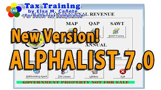 How to Download Data Entry Validate and Submit in the BIR Alphalist version 70 [upl. by Doraj]