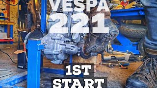 vespa 1st start  221 MALOSSI  VMC si carb COVER [upl. by Becki]