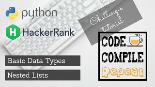 Python  Nested list  Hackerrank Solution [upl. by Adnouqal]