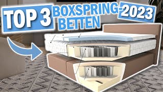 Die besten BOXSPRING BETTEN 2024  Top 3 Boxspringbetten Vergleich [upl. by Duffie]