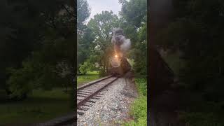 Wilmington and Western’s steam train attempts the hill up to Hockessin DE steamengine steamtrain [upl. by Blaise]