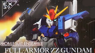 フルアーマーキター「モビルスーツアンサンブル EX37 フルアーマーZZガンダム（FULLARMOR ZZ）プレバンのガシャポン  MOBILE SUIT ENSEMBLE」開封・組立・レビュー [upl. by Adlei]